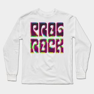 Prog Rock / Psychedelic Type Art Long Sleeve T-Shirt